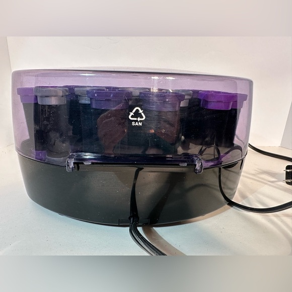 Remington KF 201 Velvet Hot Curlers Purple Grey No Clips 3 Sizes Tangle Free - Picture 4 of 5